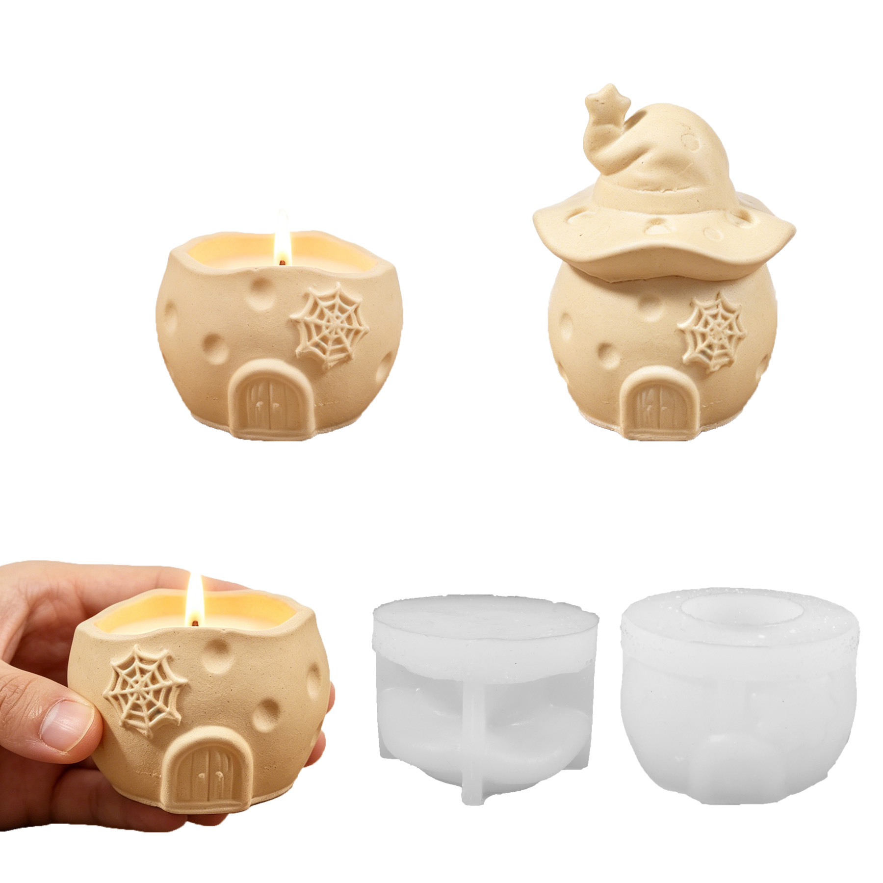 Halloween Wizard Pumpkin House - Candle Making Vessels recension och pris