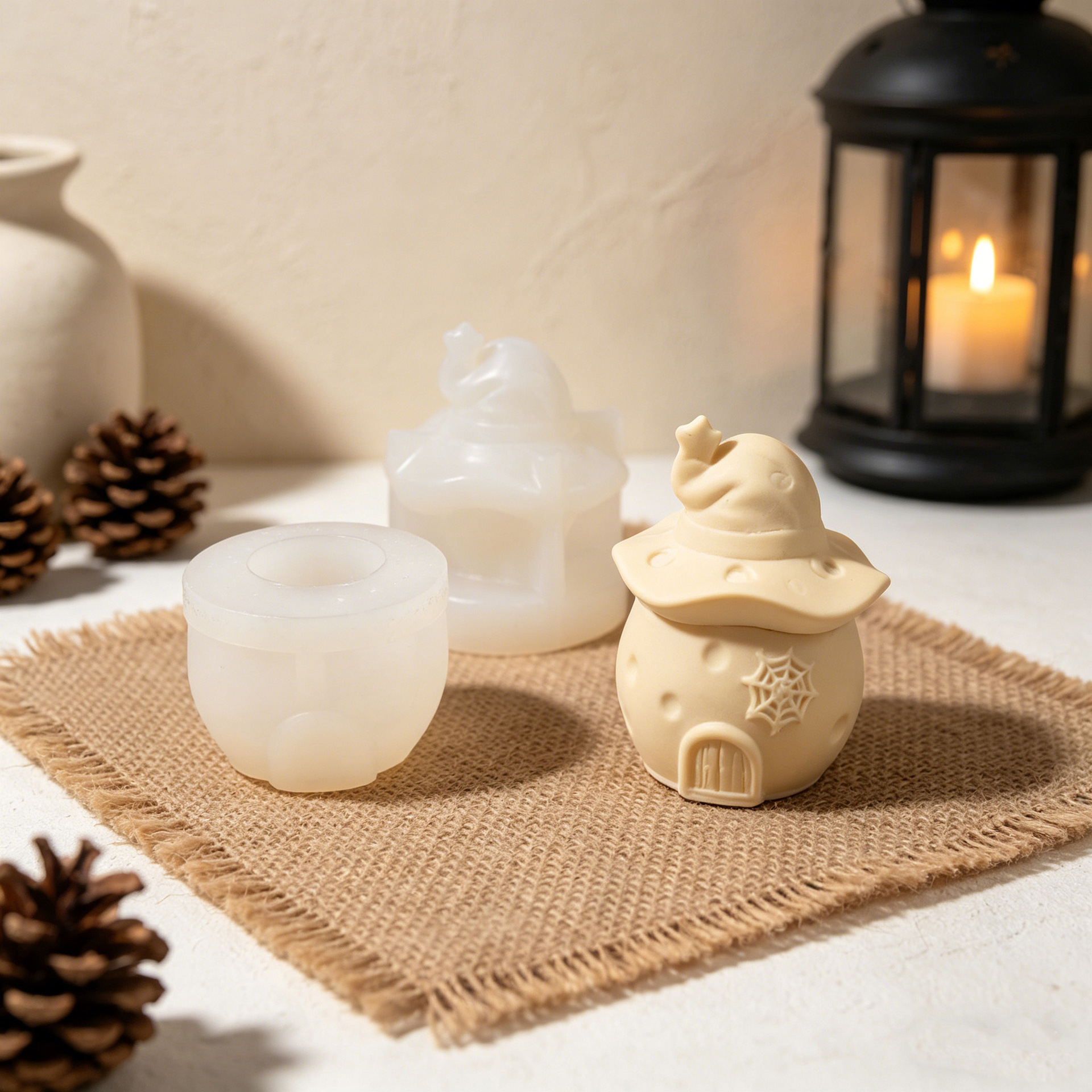 Halloween Wizard Pumpkin House - Candle Making Vessels recension och pris