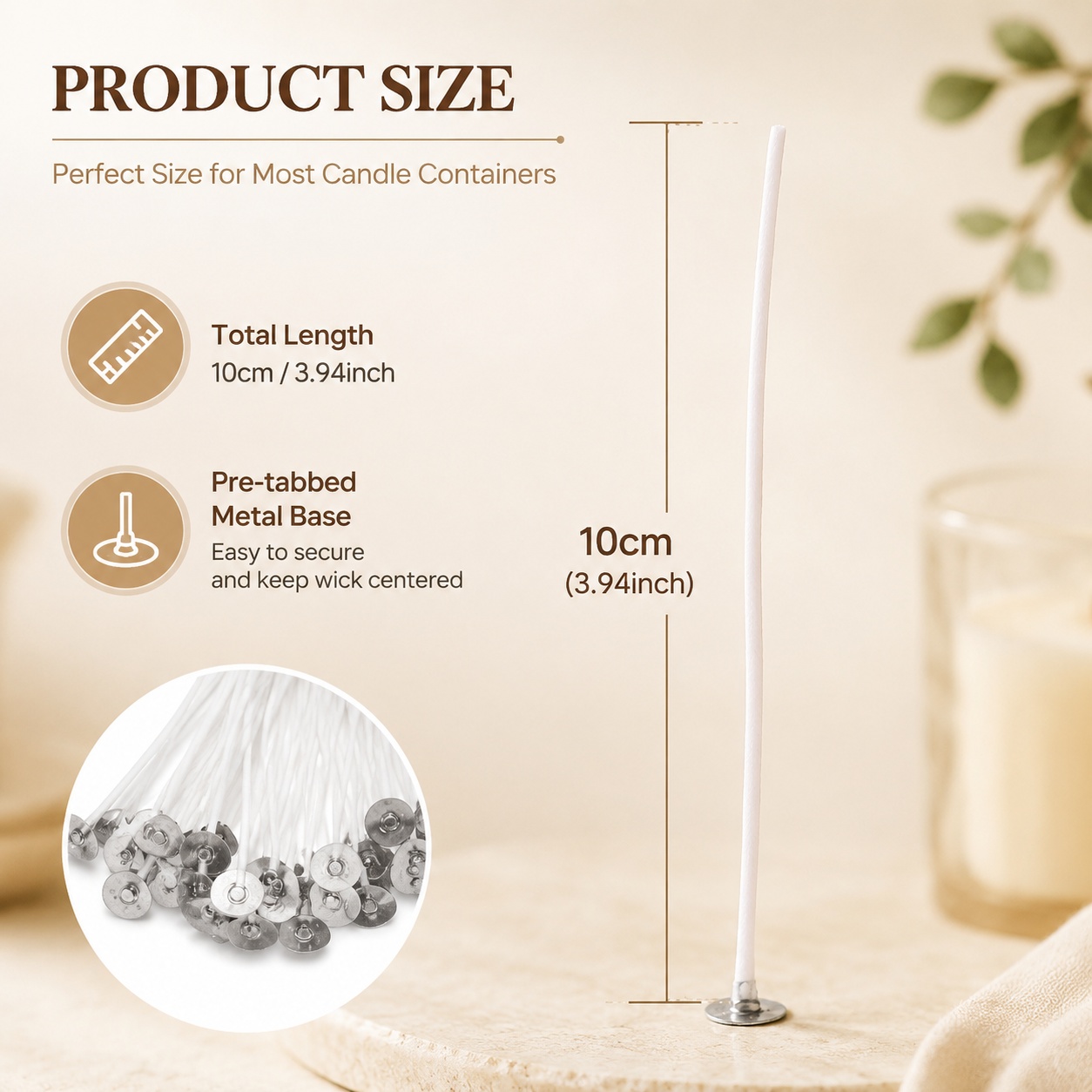 Smokeless Candle Wicks Soy wax - Soy Wax Pillar Blend recension och pris