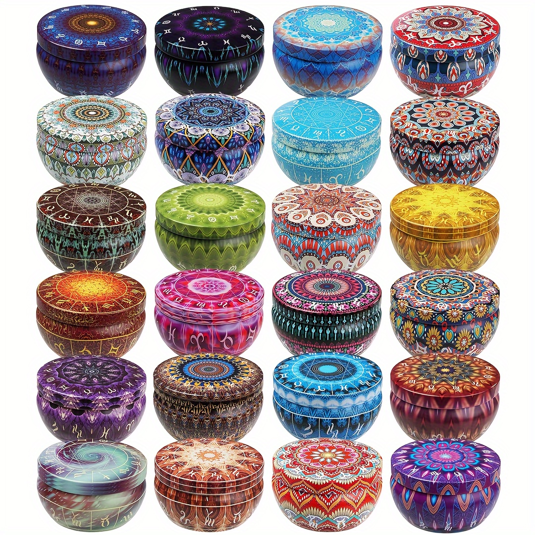 12pcs Premium Floral Printed C - Candle Making Vessels recension och pris
