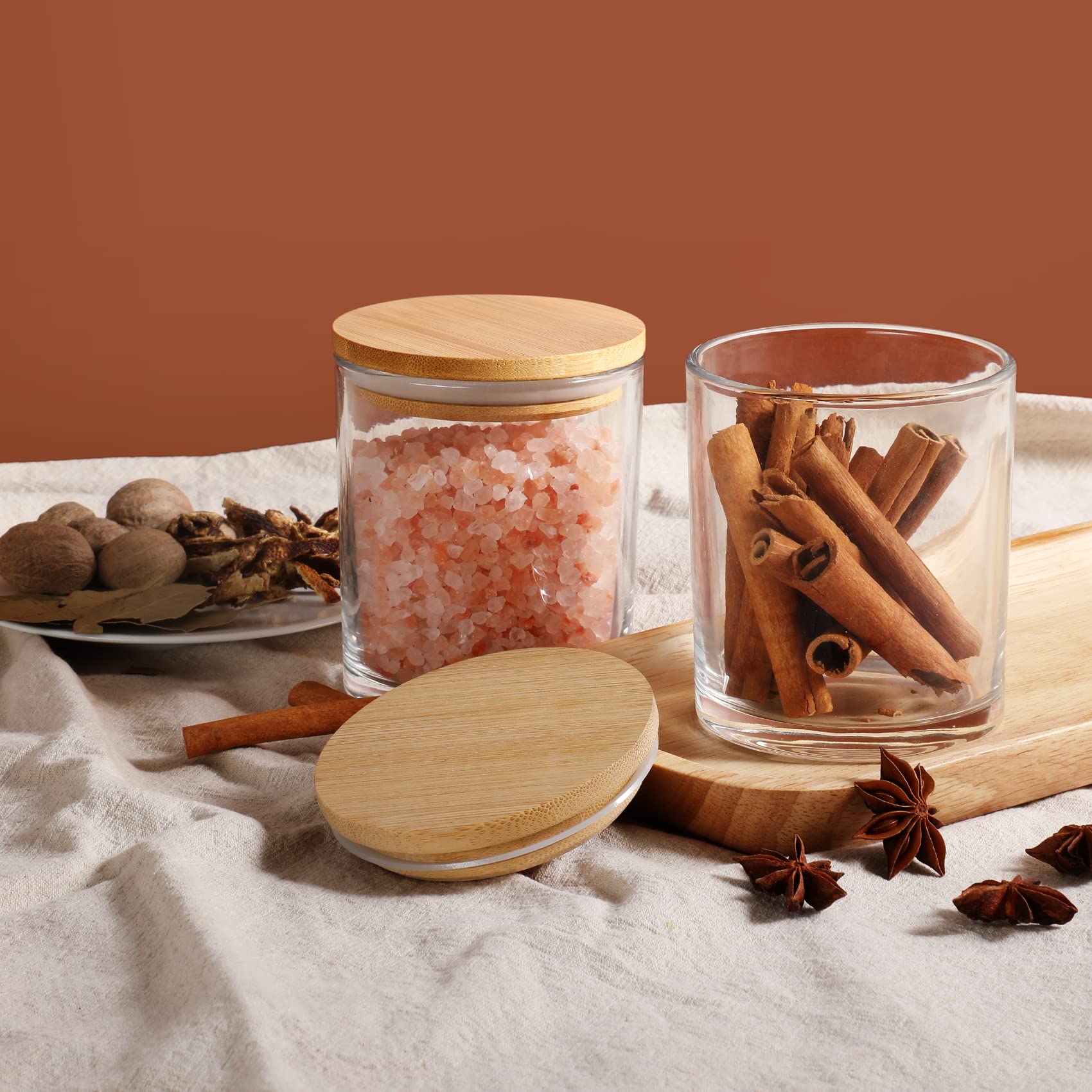 6 Pack Candle Jars with Lids E - Candle Making Glass recension och pris