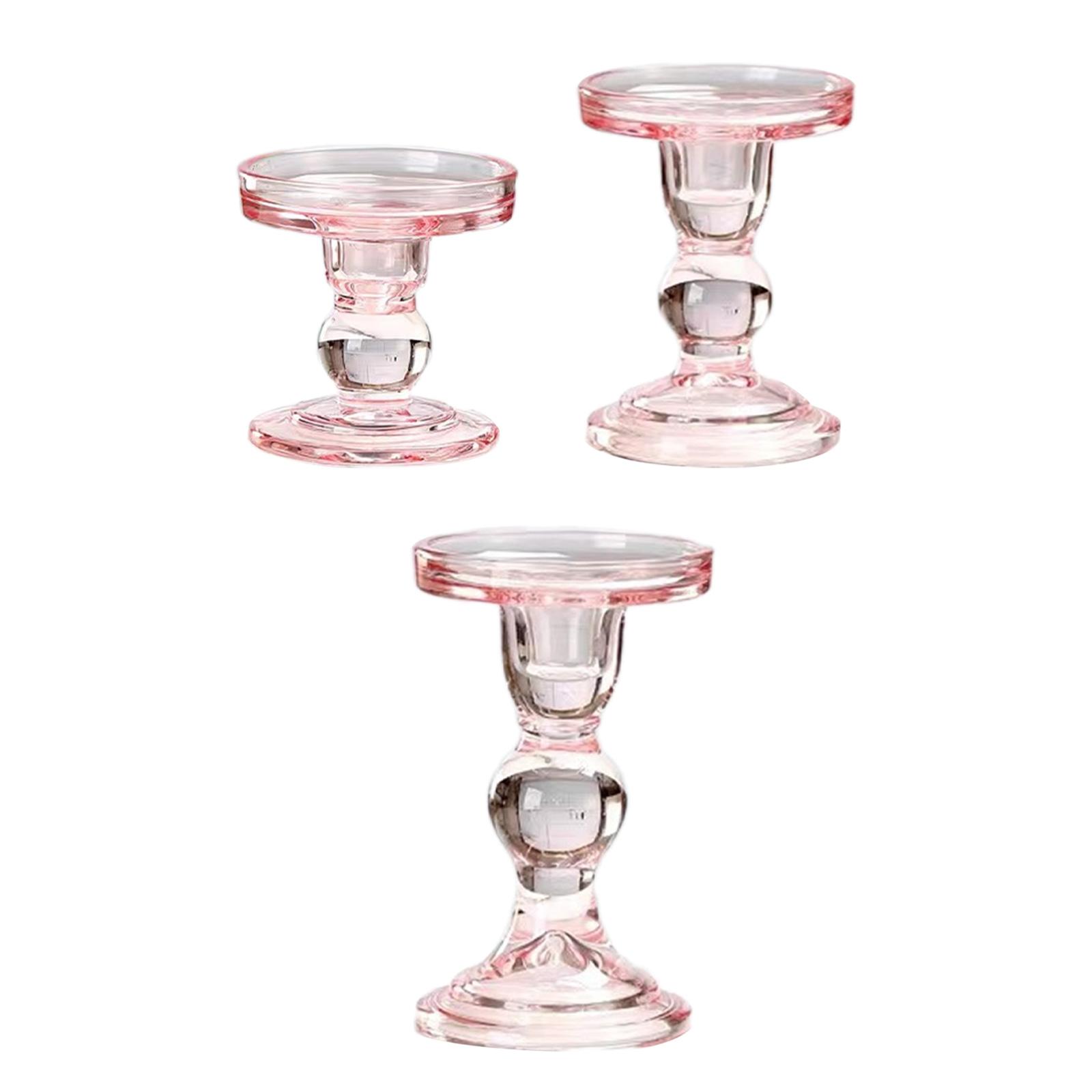 Candle Holder Pink Decorative  - Candle Making Glass recension och pris