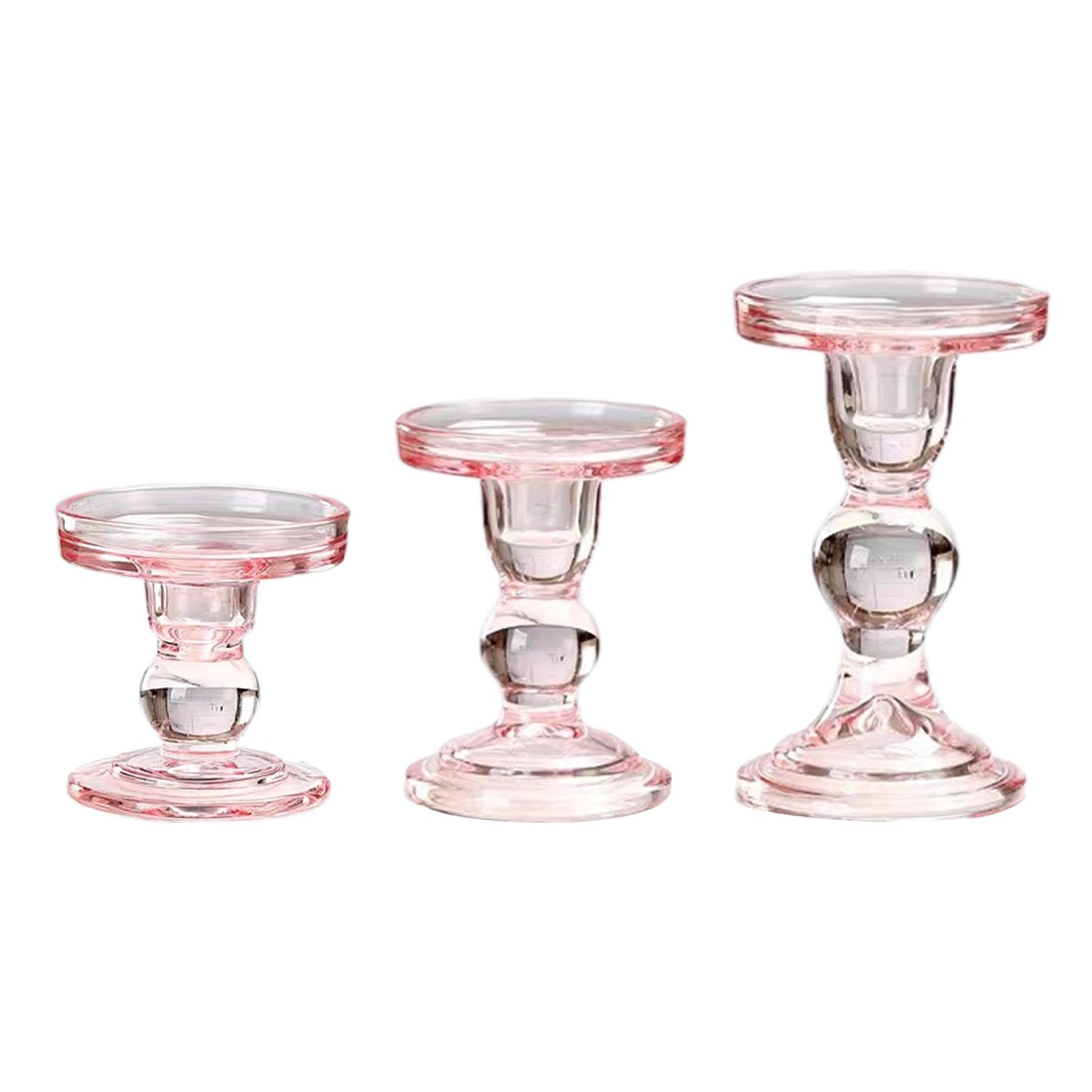 Candle Holder Pink Decorative  - Candle Making Glass recension och pris