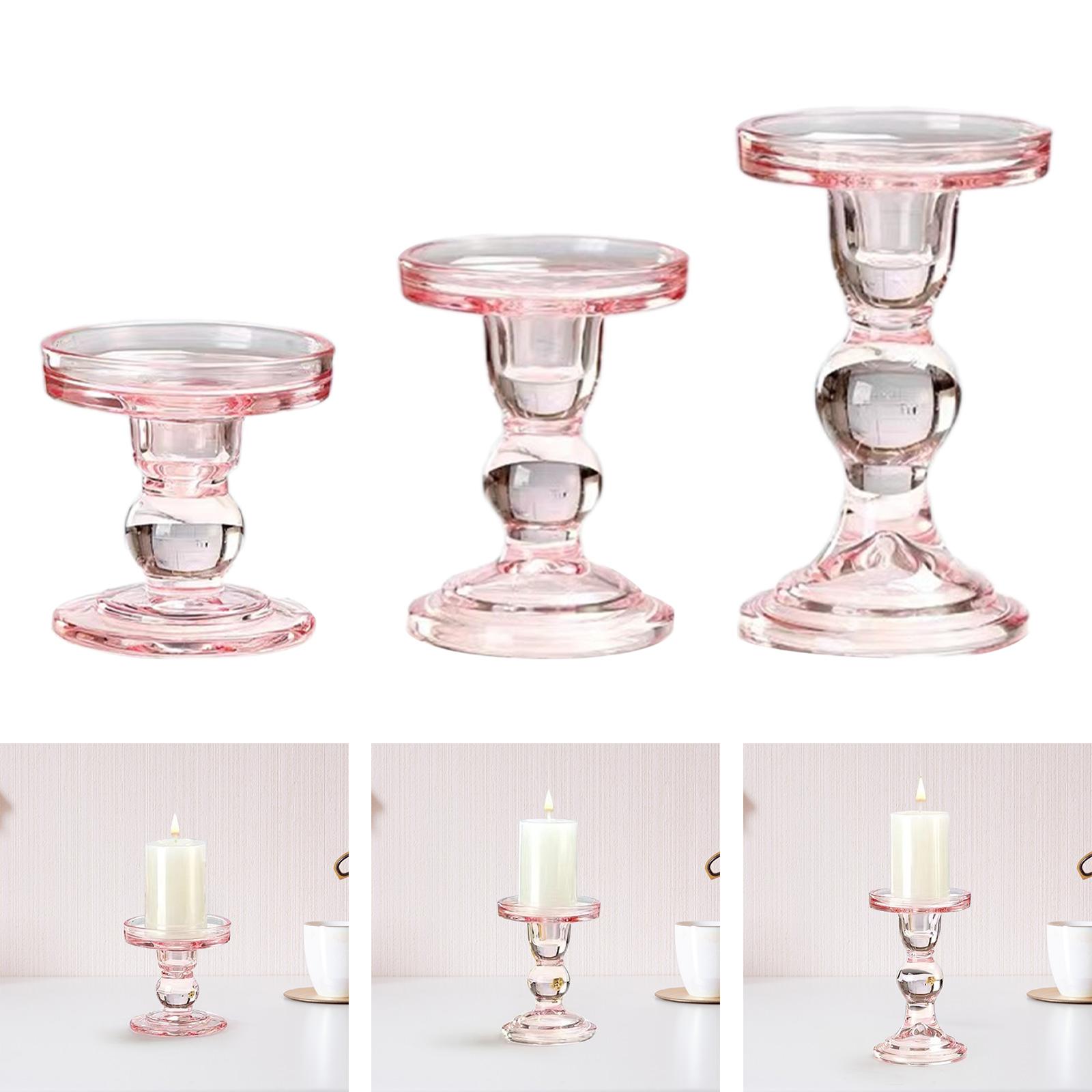 Candle Holder Pink Decorative  - Candle Making Glass recension och pris