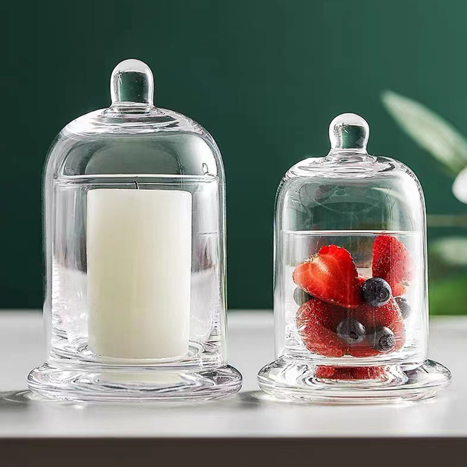 Glass Candle Holder Dome Cake  - Candle Making Glass recension och pris