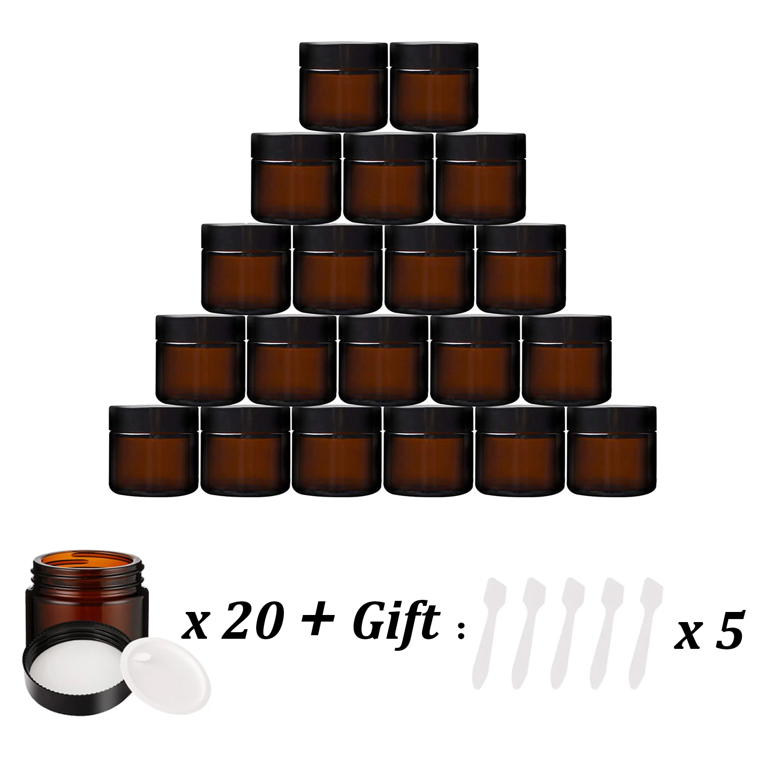 20PCS Small Amber Glass Jars w - Candle Making Glass recension och pris